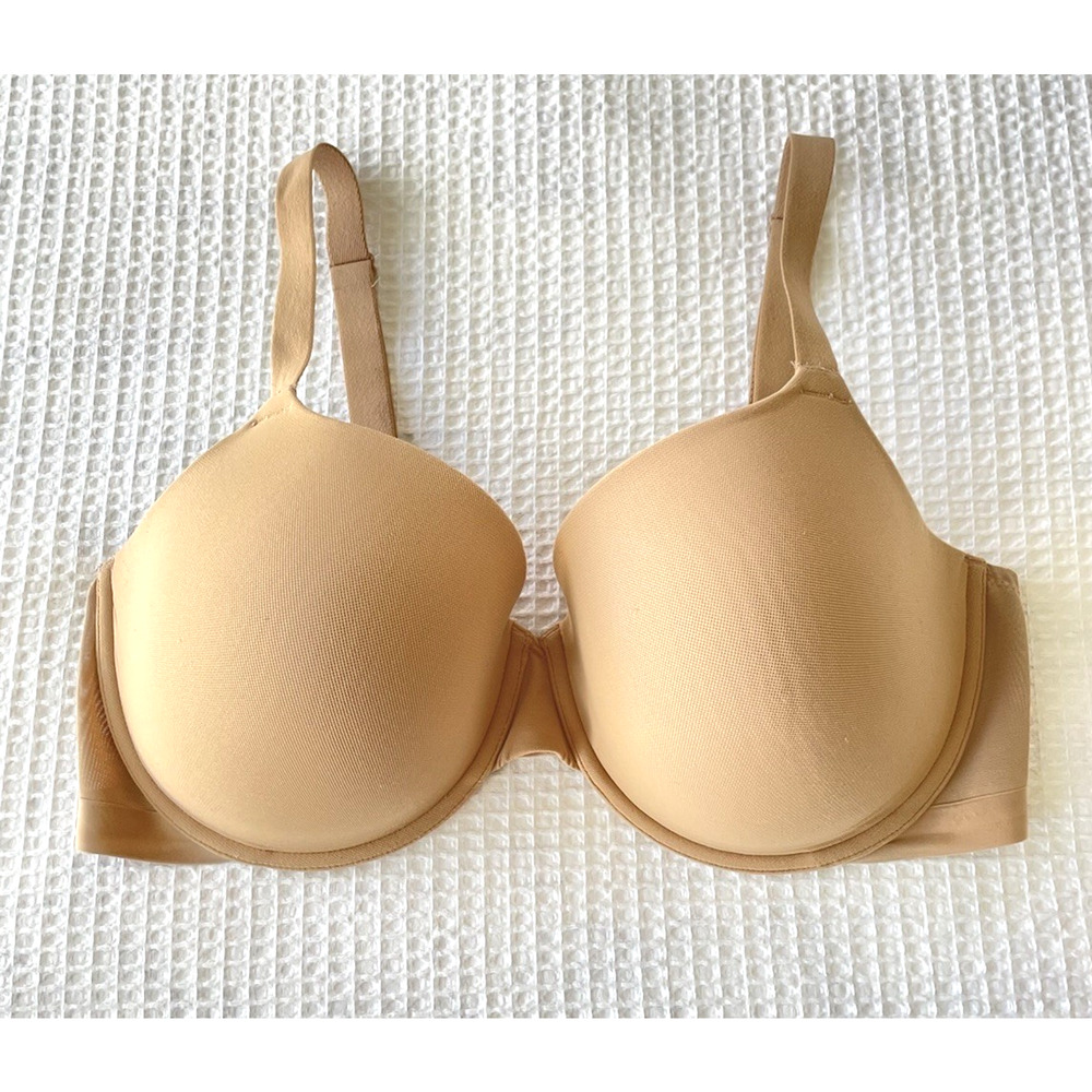 Wacoal Bra Size 38G Shape Revelation Shallow Top Underwire T-Shirt Praline Beige - Picture 2 of 4